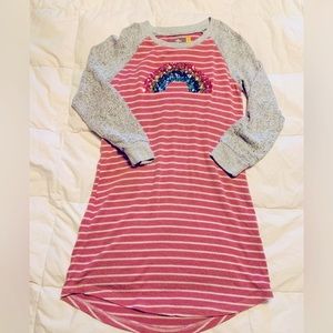Rumi & Ryder Embellished Rainbow Sweater Dress - Size Medium 8/10 - Pink…